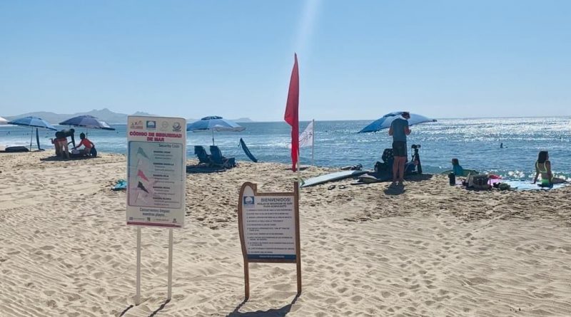 Alerta Zofemat Los Cabos a verificar los colores de las banderas en playas ante oleaje
