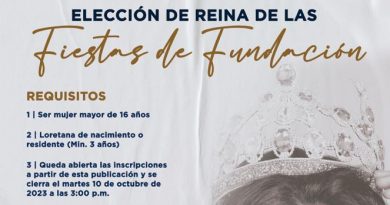 Convoca Loreto a la elección de la reina de las Fiestas de Fundación 2023