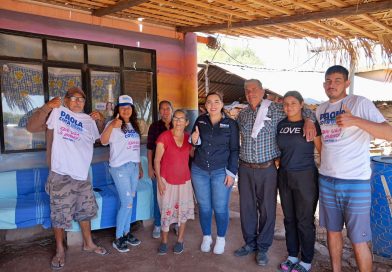 Inminente el triunfo en Agua Verde y San Cosme tras el respaldo de familias al proyecto de Paola Cota