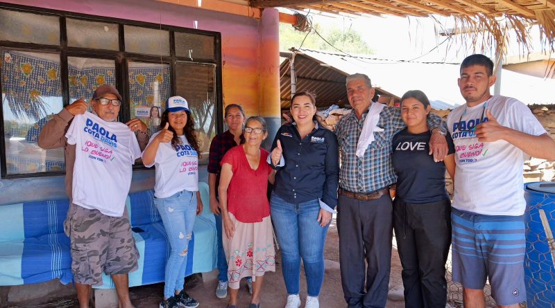 Inminente el triunfo en Agua Verde y San Cosme tras el respaldo de familias al proyecto de Paola Cota