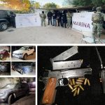 Aseguean a tres personas en posesión de vehículos y armas de fuego en la colonia Agua Escondida
