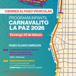 Cerrarán vialidades del centro de La Paz este fin de semana, por Carnavalito Infantil y concierto de Ricky Martín