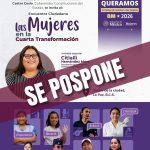Reprograma Gobierno del Estado Encuentro Ciudadano “Mujeres en la Cuarta Transformación”