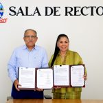Firman UABCS y directora de Jurídico Zamorano convenio para otorgar becas a estudiantes en diplomado internacional de Derecho