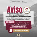 Recomienda COEPRIS evitar ingreso a playas de La Paz tras lluvias registradas
